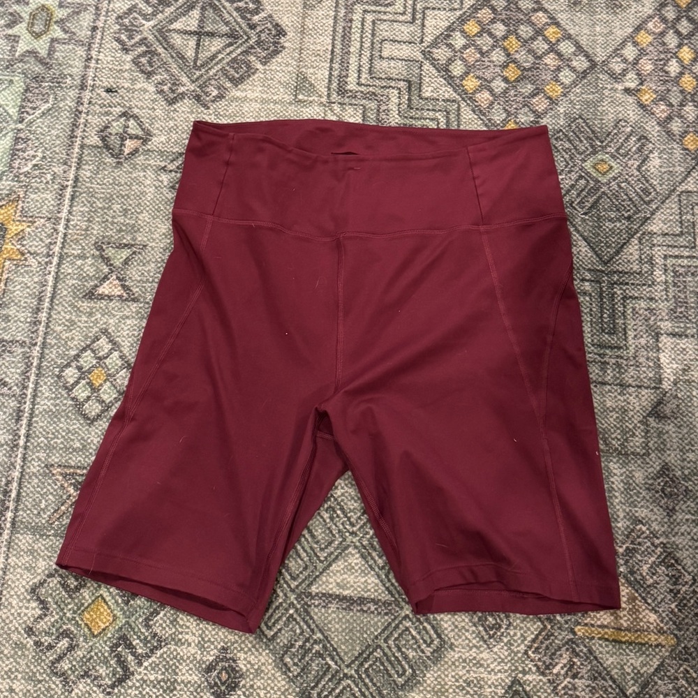 Maroon Bike Shorts